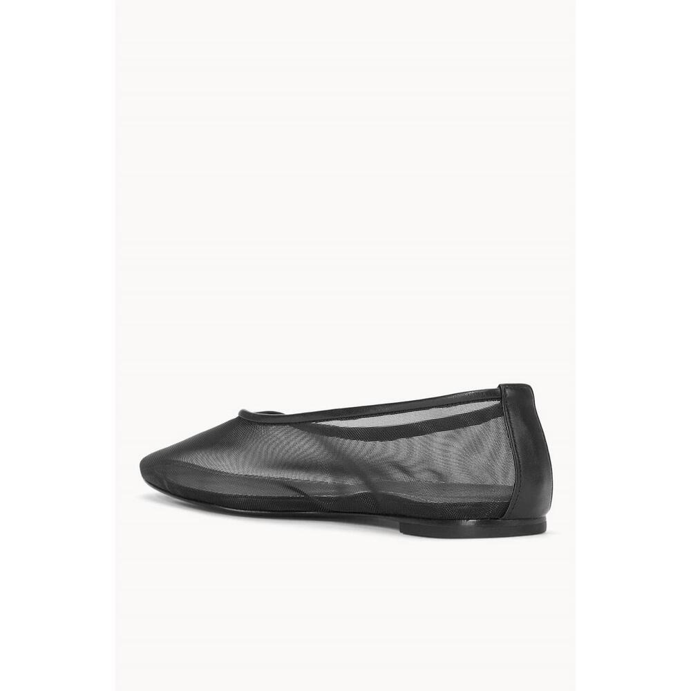 STAUD Alba Black Mesh Flats - Picture 2 of 7